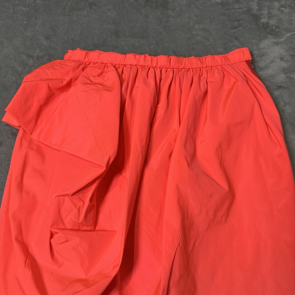 Marc by Marc Jacobs Ellsworth Draped Taffeta Pencil Skirt Neon‎ Pink Lava 6 $278 - Picture 2 of 8